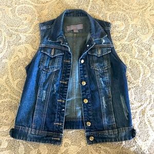 Jean jacket vest